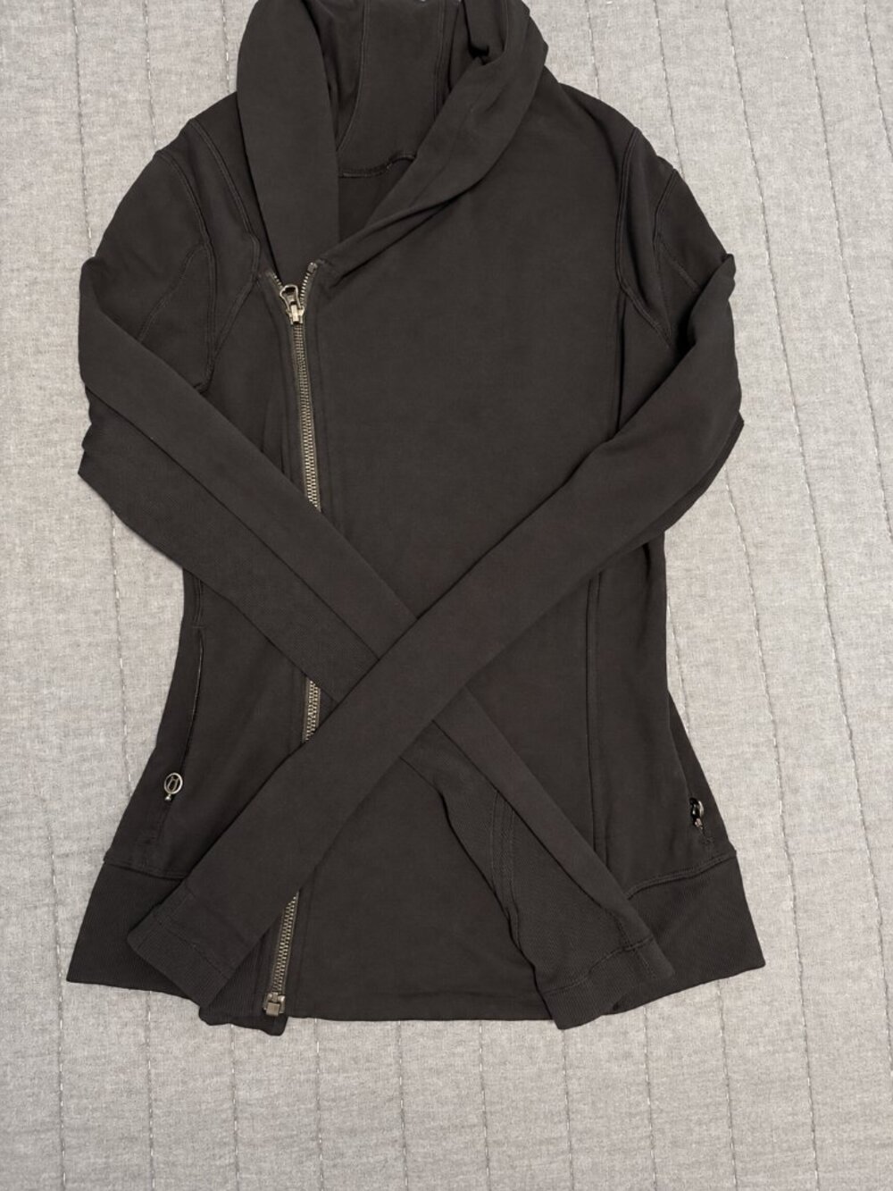 Lululemon Black Zip Front Jacket Size 4